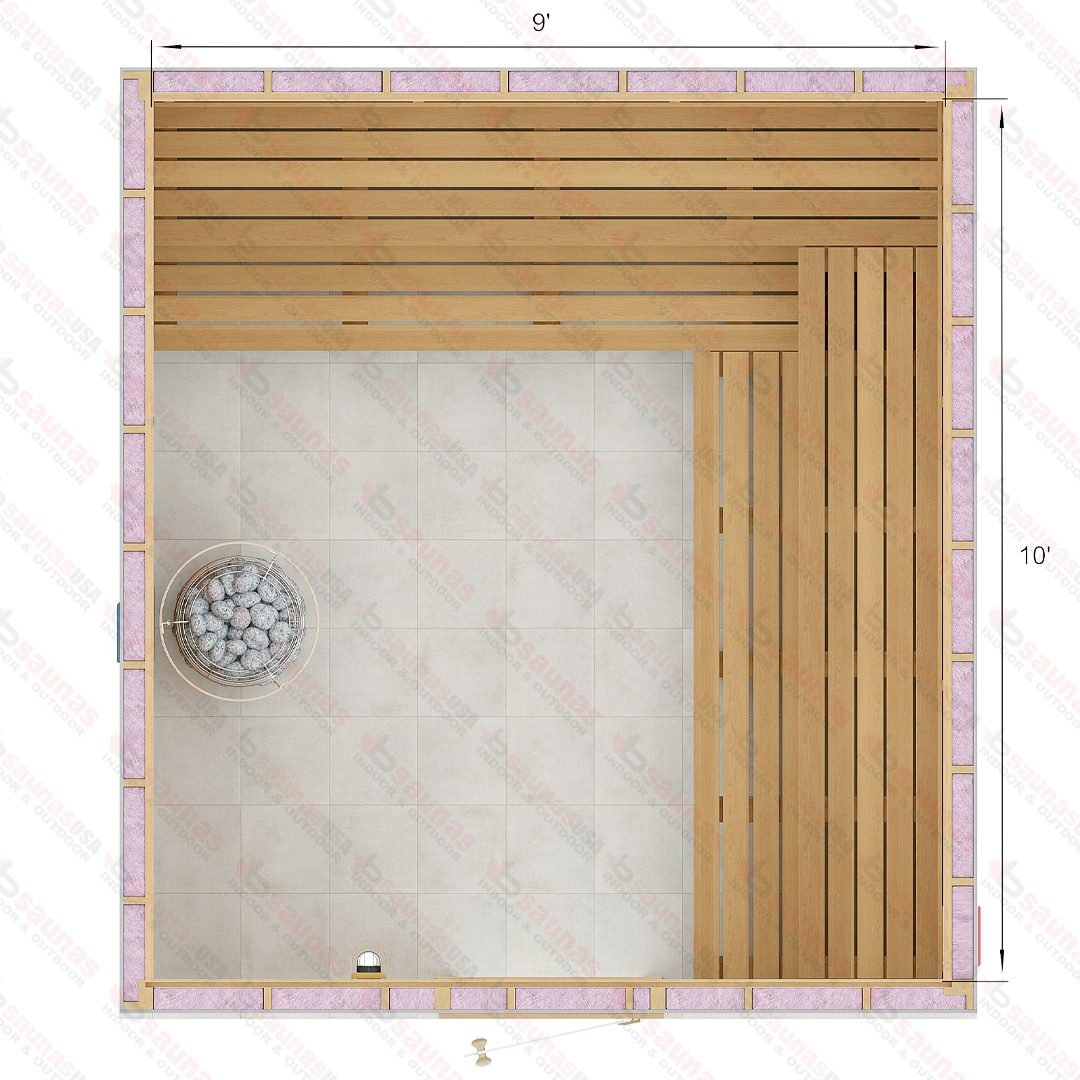 10x9x7 Custom Indoor Cedar Sauna Kit for Sale at Canadian Sauna Sales Ltd