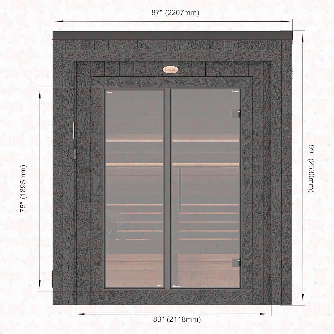 Aura S Deluxe Outdoor Cedar Sauna for Sale at Canadian Sauna Sales Ltd - Image 7