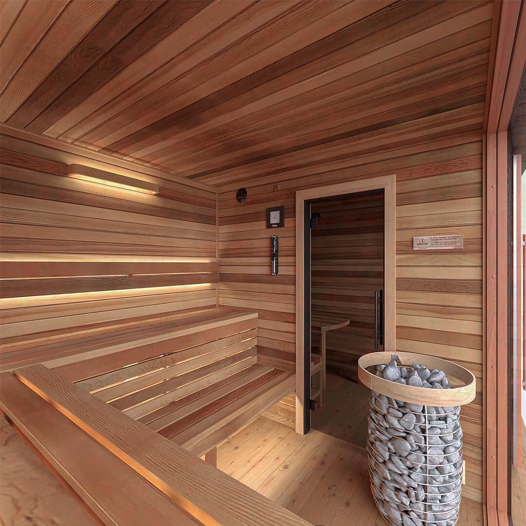 Kabina Deluxe Outdoor Cedar Sauna for Sale at Canadian Sauna Sales Ltd - Image 16