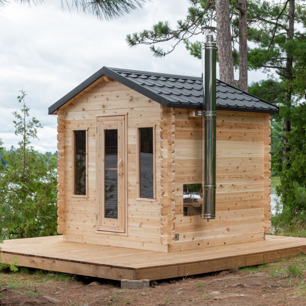 Georgian Cabin / Eastern Knotty White Cedar for Sale at Canadian Sauna Sales Ltd