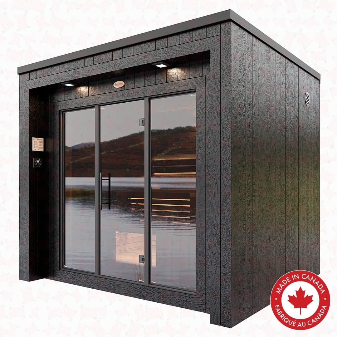 Aura Deluxe Outdoor Cedar Sauna for Sale at Canadian Sauna Sales Ltd
