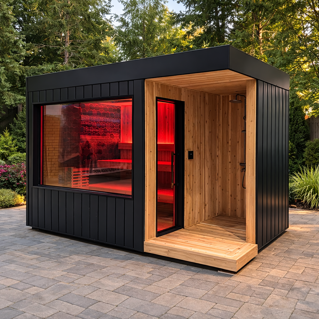ASTRA MAX with shower for Sale at Canadian Sauna Sales Ltd