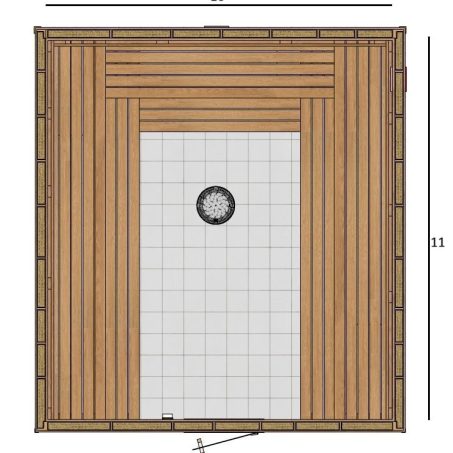 11×10 U Custom Indoor Sauna Kit for Sale at Canadian Sauna Sales Ltd