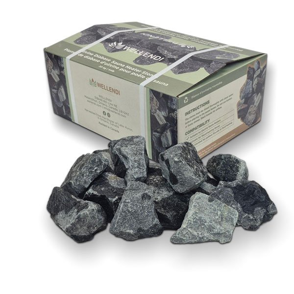 Sauna Rocks 20 KG / 44LBS for Sale at Canadian Sauna Sales Ltd